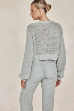 Della Knit Top (Blue)