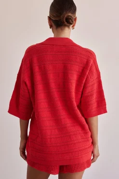 El Camino Knit Shorts (Red)