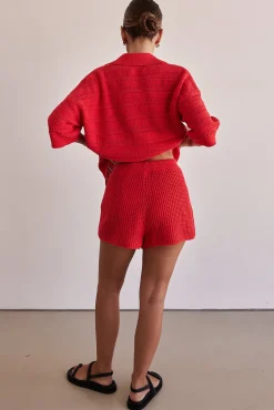 El Camino Knit Shorts (Red)