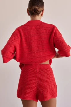 El Camino Knit Shorts (Red)