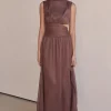 Eliana Maxi Dress (Chocolate)