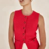 Embry Knit Vest (Red)