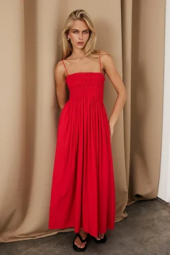 Estelle Maxi Dress (Red)