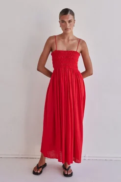 Estelle Maxi Dress (Red)