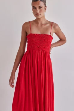 Estelle Maxi Dress (Red)
