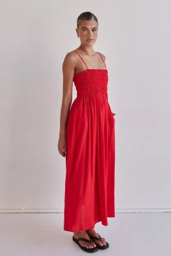 Estelle Maxi Dress (Red)
