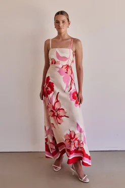 Flora Maxi Dress (Red)