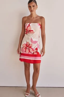 Flora Mini Dress (Red)