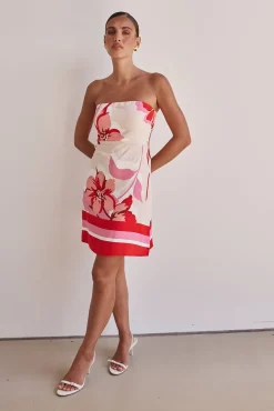 Flora Mini Dress (Red)