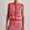 Gemma Knit Vest (Red)