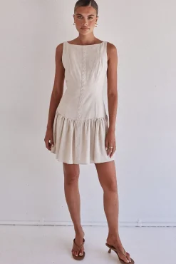 Genesis Mini Dress (Beige)