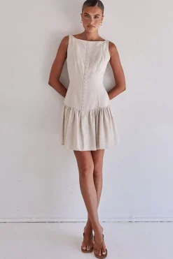 Genesis Mini Dress (Beige)