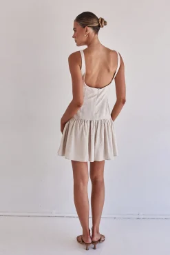 Genesis Mini Dress (Beige)