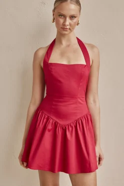 Geneva Mini Dress (Red)