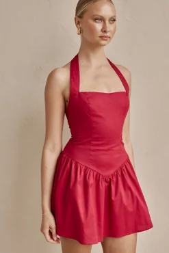 Geneva Mini Dress (Red)
