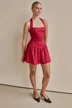 Geneva Mini Dress (Red)