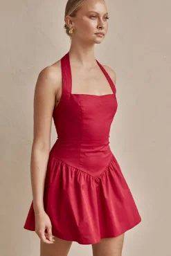 Geneva Mini Dress (Red)