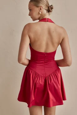 Geneva Mini Dress (Red)