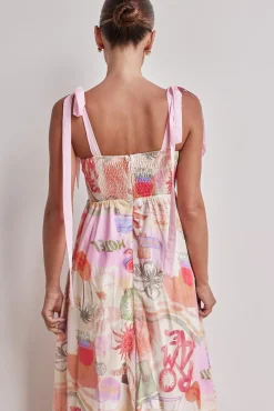 Gina Maxi Dress (Pink)