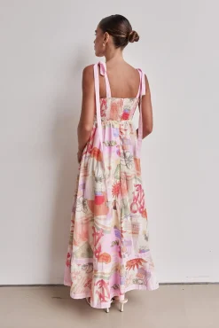 Gina Maxi Dress (Pink)