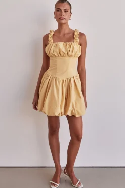 Guinevere Mini Dress (Yellow)