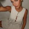 Harper Mini Dress (Cream)