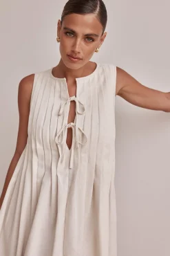 Harper Mini Dress (Cream)