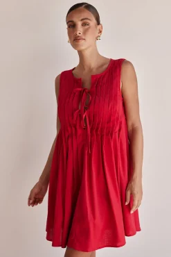 Harper Mini Dress (Red)