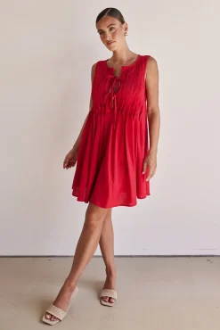 Harper Mini Dress (Red)