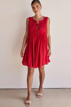 Harper Mini Dress (Red)