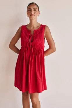 Harper Mini Dress (Red)