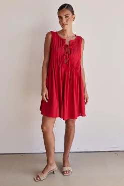 Harper Mini Dress (Red)