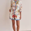 Indigo Playsuit (White)
