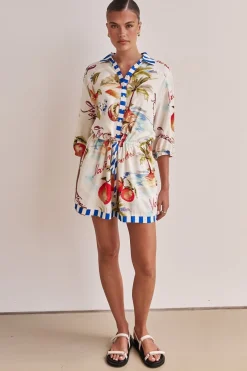 Indigo Playsuit (White)
