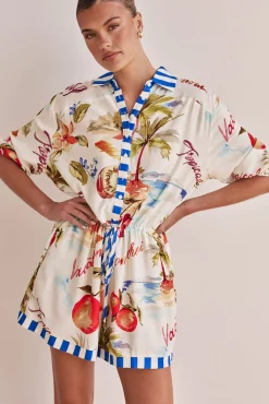 Indigo Playsuit (White)