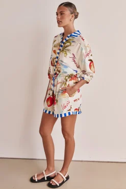 Indigo Playsuit (White)