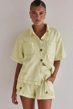 Iris Denim Set (Yellow)
