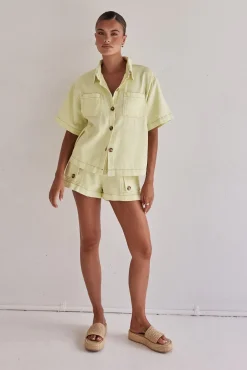 Iris Denim Set (Yellow)