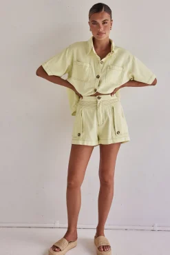 Iris Denim Set (Yellow)