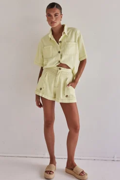 Iris Denim Set (Yellow)
