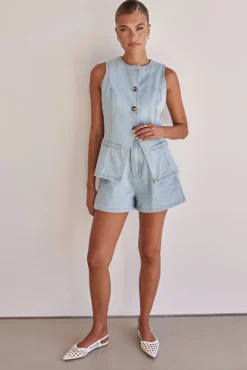 Jules Denim Set (Light Blue)