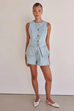 Jules Denim Set (Light Blue)
