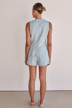 Jules Denim Set (Light Blue)