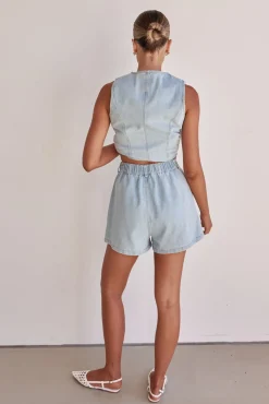 Jules Denim Set (Light Blue)