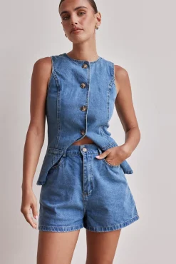 Jules Denim Set (Mid Blue)