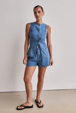 Jules Denim Set (Mid Blue)