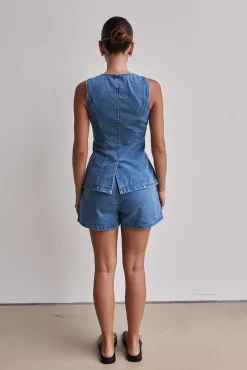 Jules Denim Set (Mid Blue)