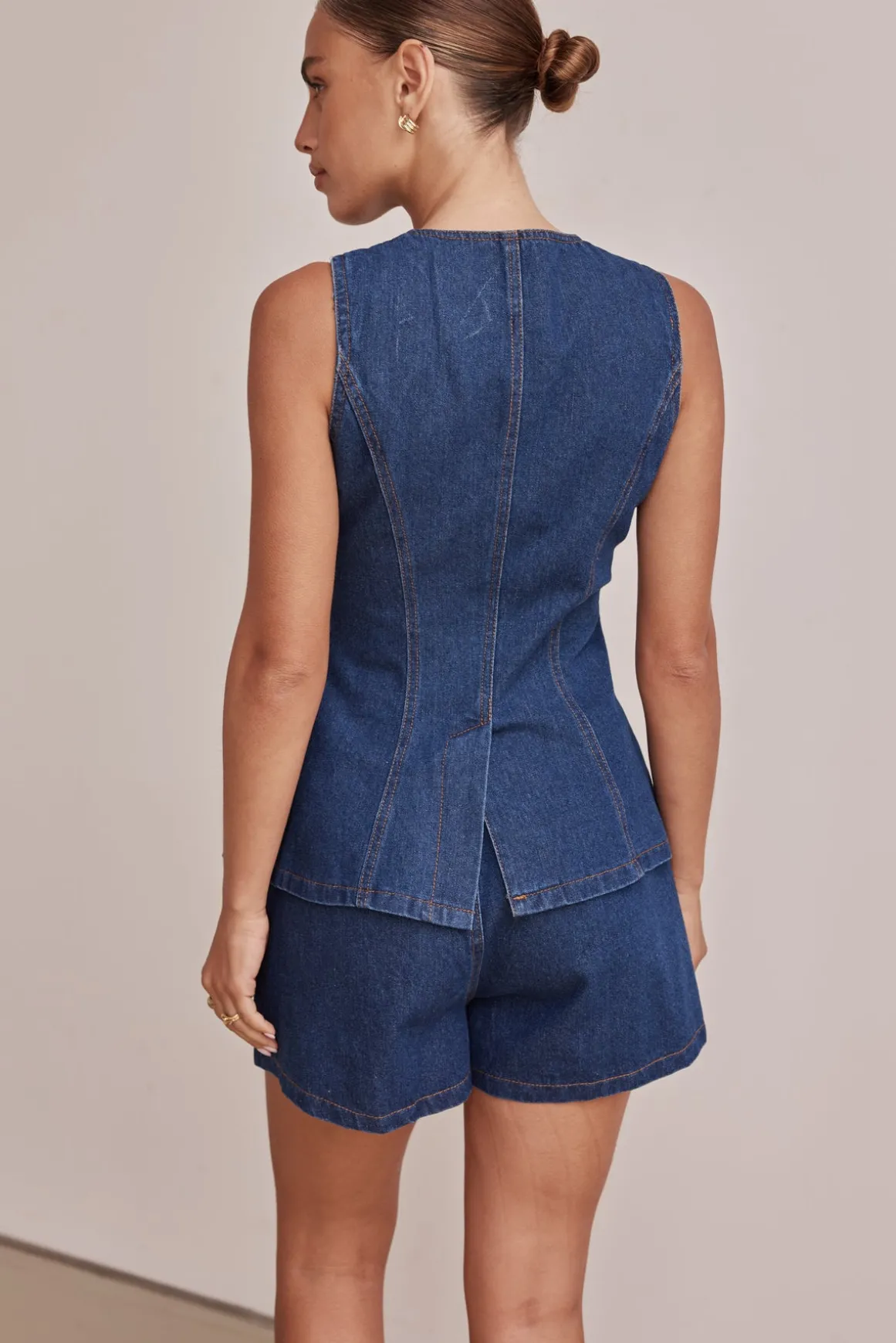 Jules Denim Shorts (Blue)