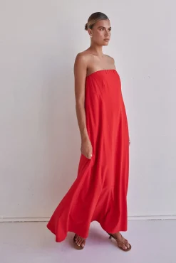 Kesia Maxi Dress (Red)