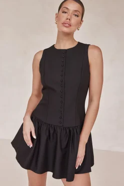 Lysandra Mini Dress (Black)